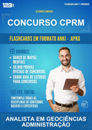 Flashcards Anki para o Concurso Cprm para Analista Em Geociências Administração - 400 Flashcards