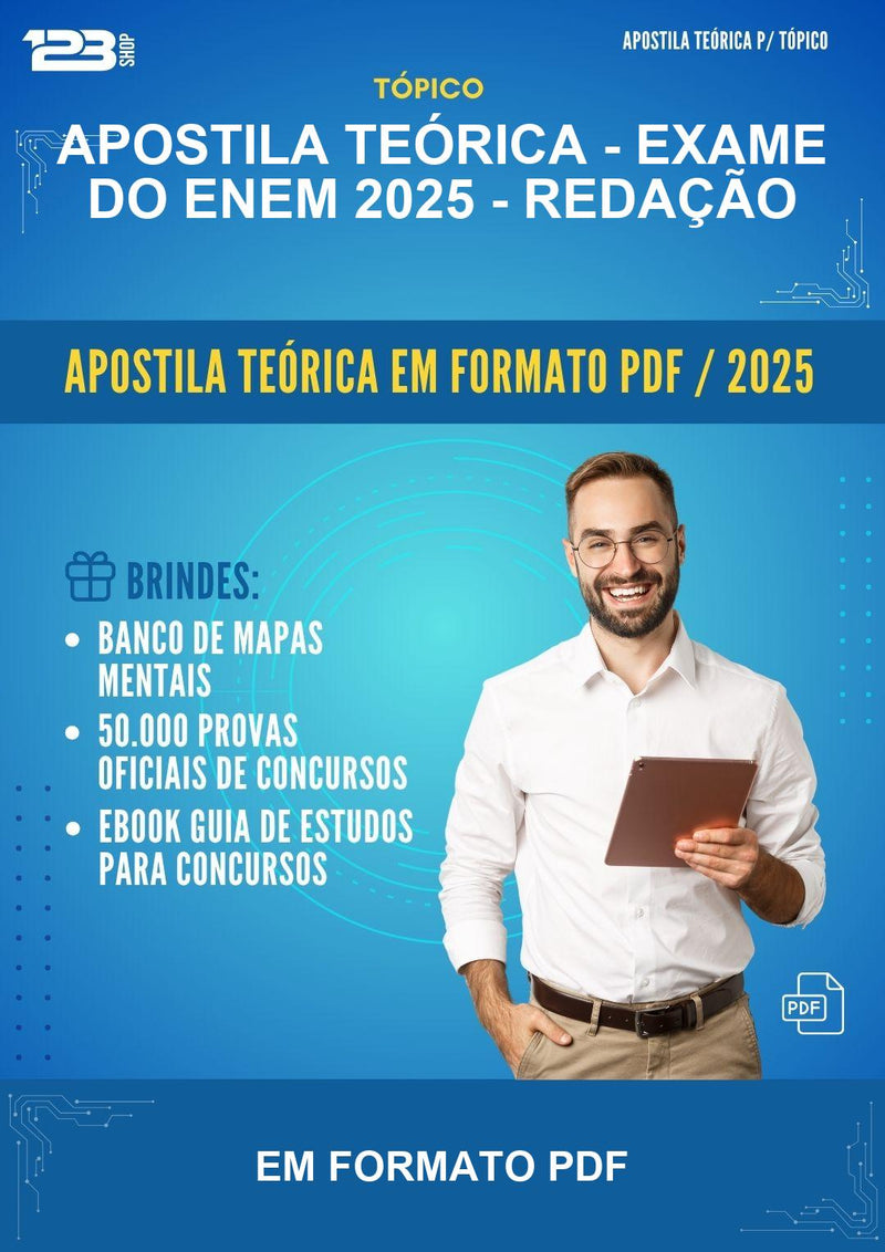 Apostila Teórica de Redação para O Exame do Enem 2025 - Em Formato Pdf
