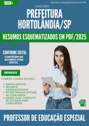 Resumos Esquematizados para Concurso Professor De Educacao Especial da Prefeitura Hortolandia Sp 2025 - Conteúdo de Acordo com Edital
