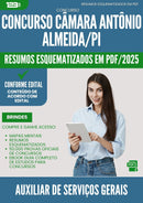 Resumos Esquematizados para Concurso Auxiliar De Servicos Gerais Camara da Prefeitura Antonio Almeida Pi 2025 - Conteúdo de Acordo com Edital