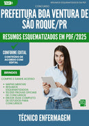 Resumos Esquematizados para Concurso Tecnico Enfermagem da Prefeitura Boa Ventura De Sao Roque Pr 2025 - Conteúdo de Acordo com Edital
