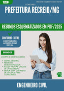 Resumos Esquematizados para Concurso Engenheiro Civil da Prefeitura Recreio Mg 2025 - Conteúdo de Acordo com Edital