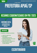 Resumos Esquematizados para Concurso Escriturario da Prefeitura Apiai Sp 2025 - Conteúdo de Acordo com Edital
