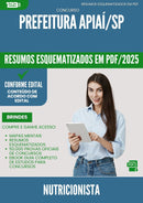 Resumos Esquematizados para Concurso Nutricionista da Prefeitura Apiai Sp 2025 - Conteúdo de Acordo com Edital