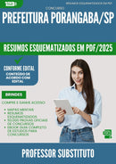 Resumos Esquematizados para Concurso Apostila Professor Substituto da Prefeitura Porangaba Sp 2025 - Conteúdo de Acordo com Edital