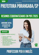 Resumos Esquematizados para Concurso Apostila Professor Peb Ii Ingles da Prefeitura Porangaba Sp 2025 - Conteúdo de Acordo com Edital