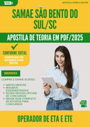 Apostila Teórica para Concurso Operador De Eta E Ete Samae da Prefeitura Sao Bento Do Sul Sc 2025 - Conteúdo de Acordo com Edital