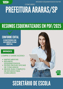 Resumos Esquematizados para Concurso Secretario De Escola da Prefeitura Araras Sp 2025 - Conteúdo de Acordo com Edital
