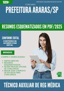 Resumos Esquematizados para Concurso Tecnico Auxiliar De Regulacao Medica da Prefeitura Araras Sp 2025 - Conteúdo de Acordo com Edital