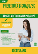 Apostila Teórica para Concurso Escriturario da Prefeitura Biguacu Sc 2025 - Conteúdo de Acordo com Edital
