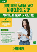 Apostila Teórica para Concurso Enfermeiro Santa Casa Misericordia da Prefeitura Miguelopolis Sp 2025 - Conteúdo de Acordo com Edital