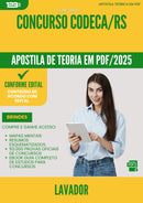 Apostila Teórica para Concurso Lavador Codeca Rs 2025 - Conteúdo de Acordo com Edital