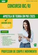 Apostila Teórica para Concurso Professor De Corpo E Movimento Ibc Rj 2025 - Conteúdo de Acordo com Edital