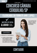 Flashcards para Concurso Contador Camara da Prefeitura Cerquilho Sp 2025 - 2000 Flashcards de Acordo com Edital
