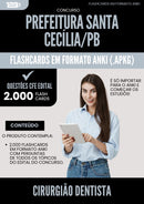 Flashcards para Concurso Cirurgiao Dentista da Prefeitura Santa Cecilia Pb 2025 - 2000 Flashcards de Acordo com Edital