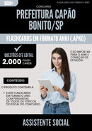 Flashcards para Concurso Assistente Social Capao da Prefeitura Bonito Sp 2025 - 2000 Flashcards de Acordo com Edital