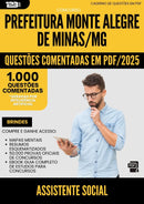 1000 Questões Comentadas para Concurso Assistente Social Monte da Prefeitura Alegre De Minas Mg 2025 - 1000 Questões