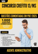 1000 Questões Comentadas para Concurso Agente Administrativo Crefito 13 Ms 2025 - 1000 Questões