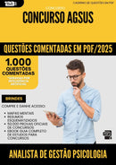 1000 Questões Comentadas para Concurso Analista De Gestao Psicologia Agsus 2025 - 1000 Questões