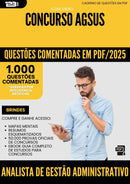 1000 Questões Comentadas para Concurso Analista De Gestao Administrativo Agsus 2025 - 1000 Questões