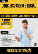 1000 Questões Comentadas para Concurso Agente De Contratacao Crbio 5 Regiao 2025 - 1000 Questões