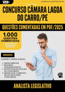 1000 Questões Comentadas para Concurso Analista Legislativo Camara da Prefeitura Lagoa Do Carro Pe 2025 - 1000 Questões