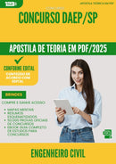 Apostila Teórica para Concurso Engenheiro Civil Daep Sp 2025 - Conteúdo de Acordo com Edital