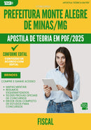 Apostila Teórica para Concurso Fiscal Monte da Prefeitura Alegre De Minas Mg 2025 - Conteúdo de Acordo com Edital