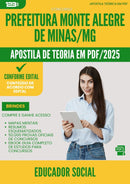 Apostila Teórica para Concurso Educador Social Monte da Prefeitura Alegre De Minas Mg 2025 - Conteúdo de Acordo com Edital