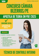 Apostila Teórica para Concurso Tecnico De Controle Interno Camara da Prefeitura Bezerros Pe 2025 - Conteúdo de Acordo com Edital