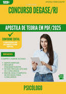 Apostila Teórica para Concurso Psicologo Degase Rj 2025 - Conteúdo de Acordo com Edital