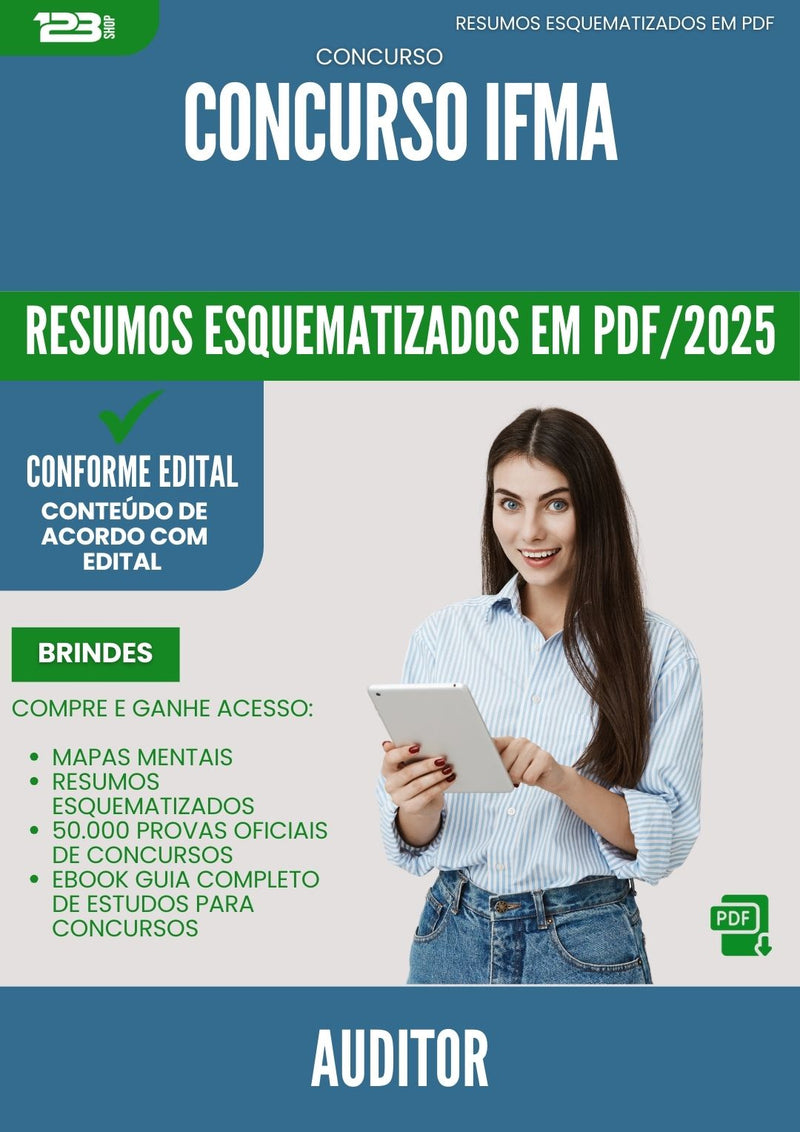 Resumos Esquematizados para Concurso Auditor Ifma 2025 - Conteúdo de Acordo com Edital
