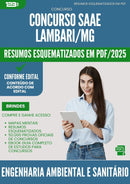 Resumos Esquematizados para Concurso Engenharia Ambiental E Sanitario Saae da Prefeitura Lambari Mg 2025 - Conteúdo de Acordo com Edital