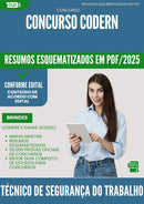 Resumos Esquematizados para Concurso Tecnico De Seguranca Do Trabalho Codern 2025 - Conteúdo de Acordo com Edital