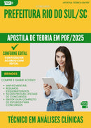 Apostila Teórica para Concurso Tecnico Em Analises Clinicas da Prefeitura Rio Do Sul Sc 2025 - Conteúdo de Acordo com Edital