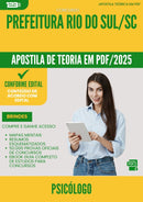 Apostila Teórica para Concurso Psicologo da Prefeitura Rio Do Sul Sc 2025 - Conteúdo de Acordo com Edital
