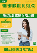 Apostila Teórica para Concurso Fiscal De Obras E Posturas da Prefeitura Rio Do Sul Sc 2025 - Conteúdo de Acordo com Edital