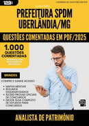 1000 Questões Comentadas para Concurso Analista De Patrimonio Spdm da Prefeitura Uberlandia Mg 2025 - 1000 Questões