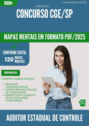 Mapas Mentais para Concurso Auditor Estadual De Controle Auditoria Cge Sp 2025 - Conteúdo de Acordo com Edital