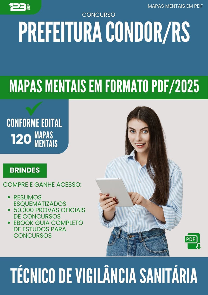 Mapas Mentais para Concurso Tecnico Em Enfermagem da Prefeitura Lima Campos Ma 2025 - Conteúdo de Acordo com Edital