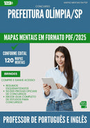 Mapas Mentais para Concurso Professor De Portugues E Ingles da Prefeitura Olimpia Sp 2025 - Conteúdo de Acordo com Edital