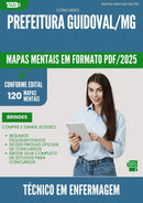 Mapas Mentais para Concurso Tecnico Em Enfermagem da Prefeitura Guidoval Mg 2025 - Conteúdo de Acordo com Edital