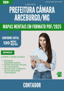 Mapas Mentais para Concurso Contador Camara da Prefeitura Arceburgo Mg 2025 - Conteúdo de Acordo com Edital
