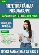 Mapas Mentais para Concurso Tecnico Parlamentar Suporte Em Audio E Video Camara da Prefeitura Piraquara Pr 2025 - Conteúdo de Acordo com Edital