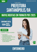 Mapas Mentais para Concurso Enfermeiro da Prefeitura Santanopolis Ba 2025 - Conteúdo de Acordo com Edital