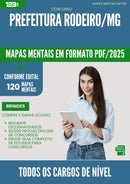 Mapas Mentais para Concurso Todos Os Cargos De Nivel Fundamental da Prefeitura Rodeiro Mg 2025 - Conteúdo de Acordo com Edital