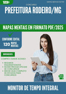 Mapas Mentais para Concurso Monitor De Tempo Integral da Prefeitura Rodeiro Mg 2025 - Conteúdo de Acordo com Edital