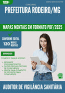 Mapas Mentais para Concurso Auditor De Vigilancia Sanitaria da Prefeitura Rodeiro Mg 2025 - Conteúdo de Acordo com Edital