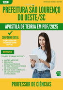 Apostila Teórica para Concurso Professor De Ciencias da Prefeitura Sao Lourenco Do Oeste Sc 2025 - Conteúdo de Acordo com Edital