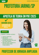 Apostila Teórica para Concurso Professor De Jornada Ampliada da Prefeitura Jarinu Sp 2025 - Conteúdo de Acordo com Edital